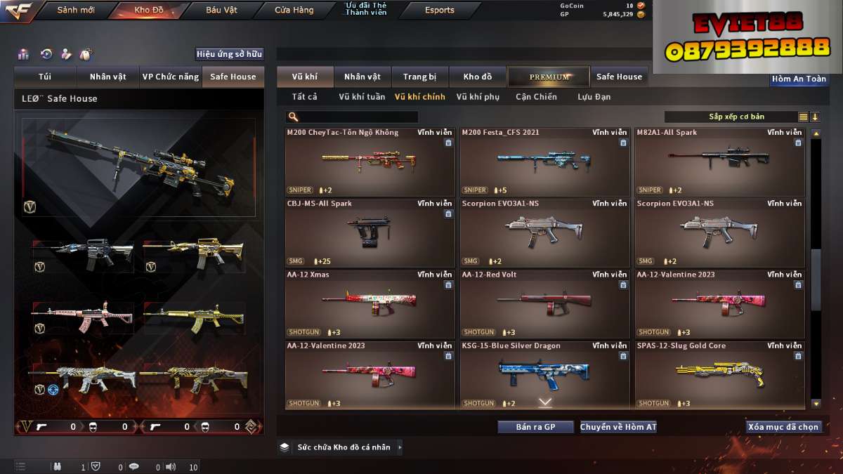 shop acc cf uy tin gia re